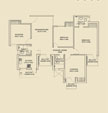 FIRST FLOOR PLAN 190 SQYDS (BUILT-UP AREA = 1103 SQ.FT.)